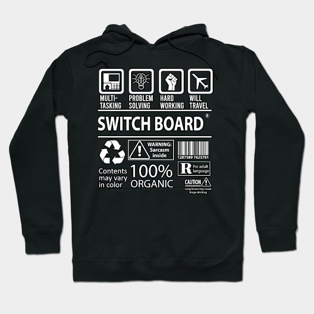 Switch Board T Shirt - MultiTasking Certified Job Gift Item Tee Hoodie by Aquastal